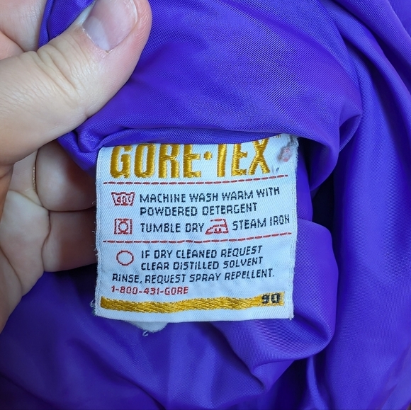 Vintage FarWest Zip Button Purple Winter Ski Jacket Coat Gore Tex - Picture 7 of 13